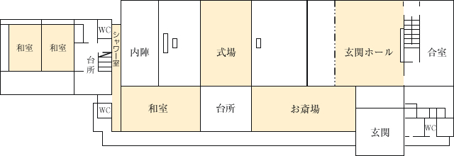 円徳寺会館見取り図